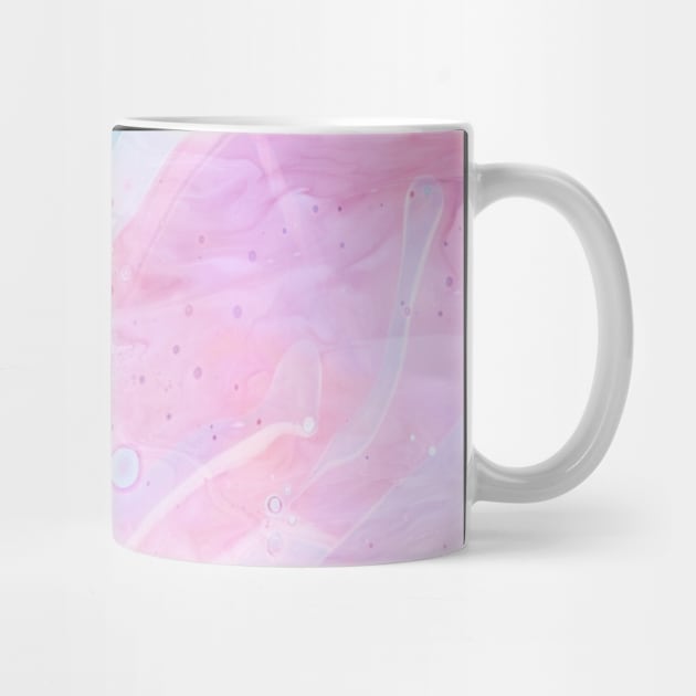 Pastel Pink and Blue Agate by Punderstandable